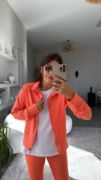 Kadın Uzun Kol Fermuar Detay Ceket Ve Yüksek Bel Toparlayıcı Tayt Ikili Takım resmi